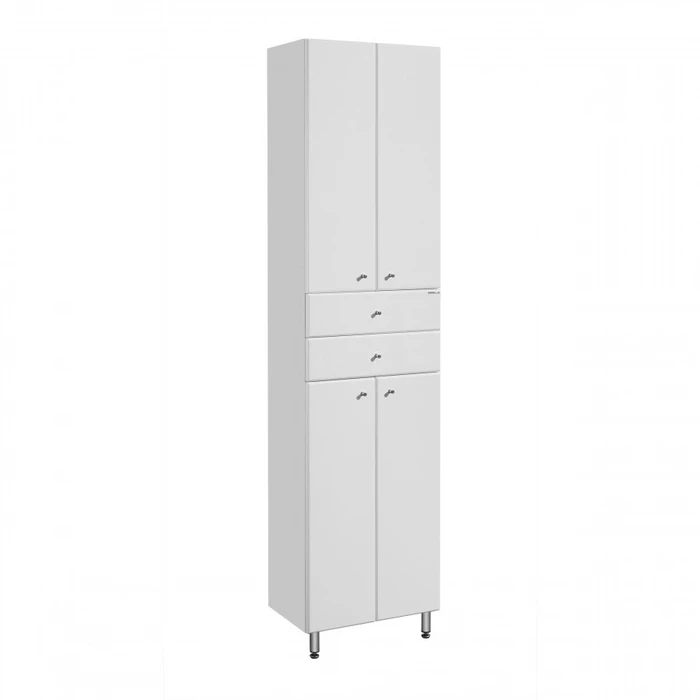 Шкаф - колонна AQUATON Симпл двустворчатая белый 1A122303SL010 1A122303SL010