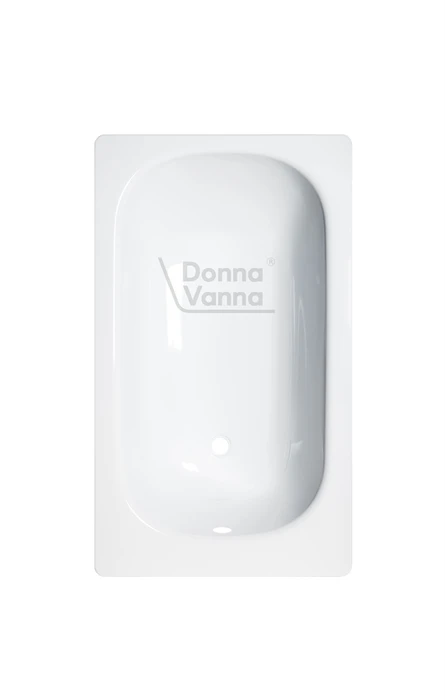 DONNA VANNA Ванна стальная 120x70x40 cм. с опорной подставкой, без ранта, белая орхидея, ВИЗ DV-25901