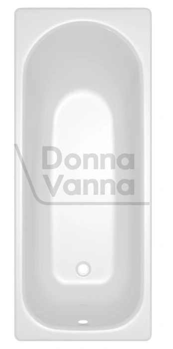 DONNA VANNA Ванна стальная 170x70x40 cм. с опорной подставкой,без ранта,белая орхидея, ф.Аула, ВИЗ DV-75801