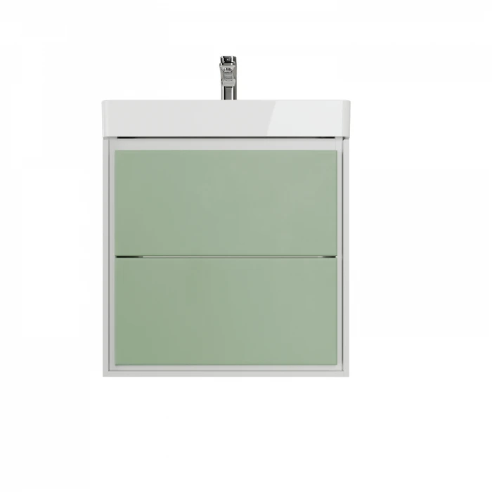 Фасад для тумбы в ванную 55см Watersense Carol цвет фисташка W02054 W02054