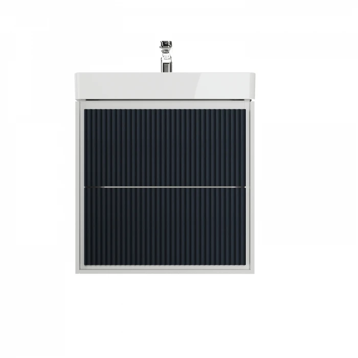 Фасад для тумбы в ванную 55см Watersense Carol цвет синий моренго волна W02059 W02059