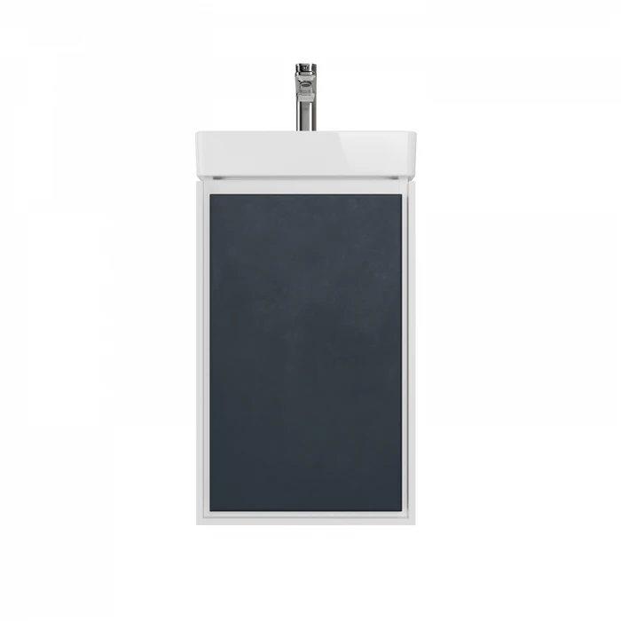 Фасад дверца для тумбы в ванную 40см Watersense Carol цвет синий моренго W02008 W02008