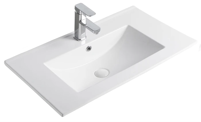 Встраиваемая сверху белая раковина для ванной Gid NYJ803-60 71109