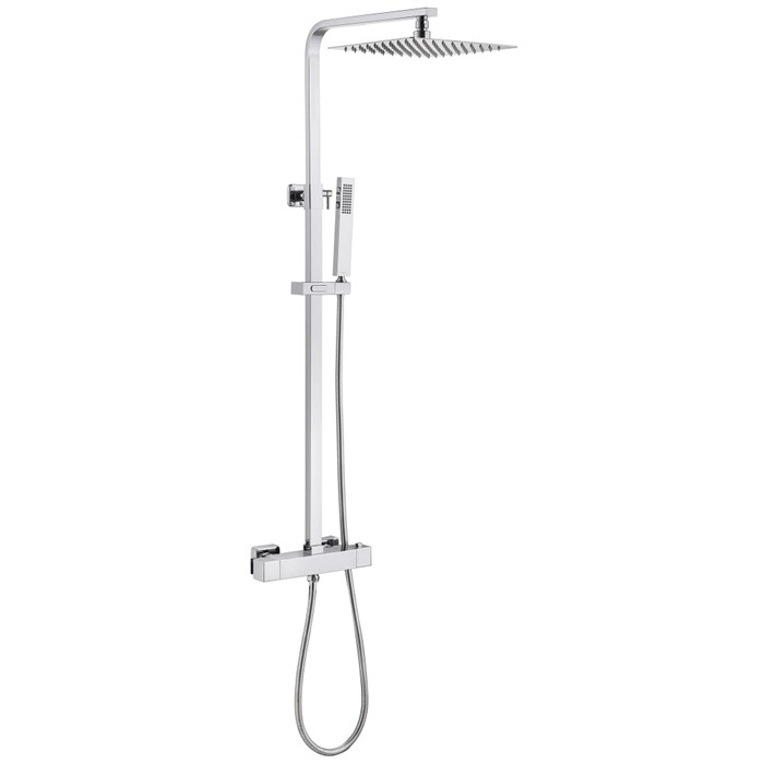 Душевая стойка ABBER Daheim AF8260L с термостатом без излива, хром 7702 - фото 61404