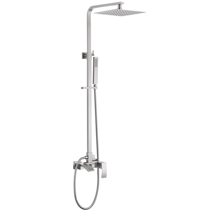 Душевая стойка ABBER Wasserfall AF8616SPL с изливом, сатин 8009 - фото 62088