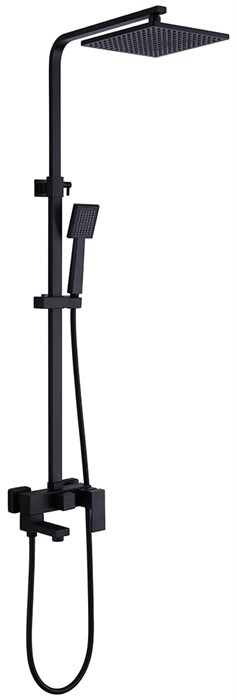 Душевая стойка ABBER Daheim AF8216BL с изливом, черный матовый 8026 - фото 62098