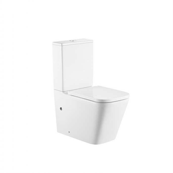 Унитаз ABBER Rechteck AC1210T компакт белый, безободковый, смыв торнадо 8042 - фото 62162