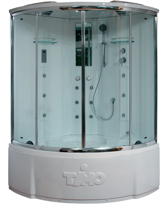Timo Lux T-7735 Clean Glass душевая кабина 135*135*230 T-7735C - фото 63204