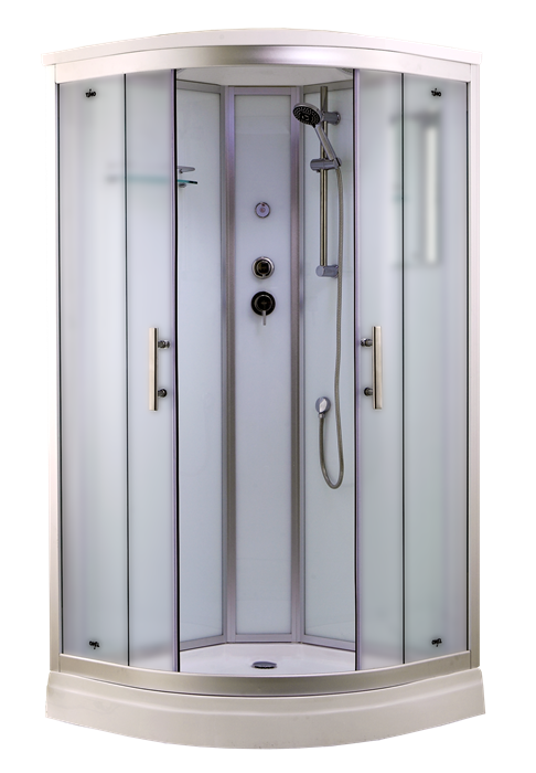 Timo Standart T-6601 Silver Fabric душевая кабина (100*100*220) T-6601SF - фото 63427