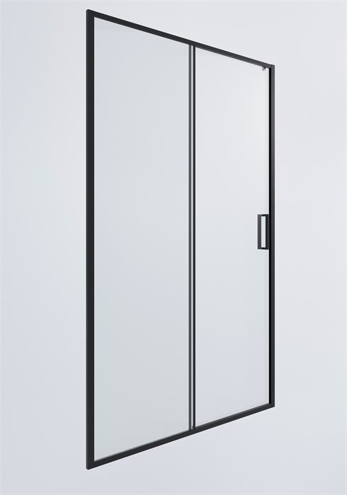 Душевая дверь Timo TD-150/03C-6, раздвижная 195*150, профиль черный, стекло прозрачное 6 мм T04 - фото 64530