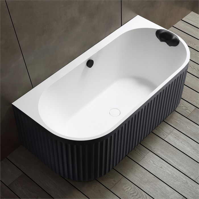 Ванна из искусственного камня ABBER Leipzig AM9916BW черно-белая матовая AM9916BW - фото 72575