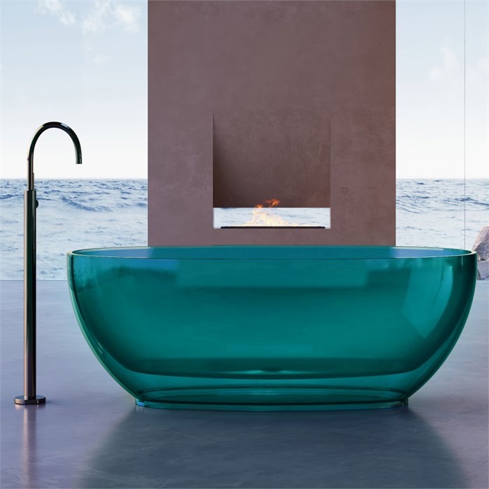 Прозрачная ванна ABBER Kristall AT9703Aquamarin бирюзовая AT9703Aquamarin - фото 72756