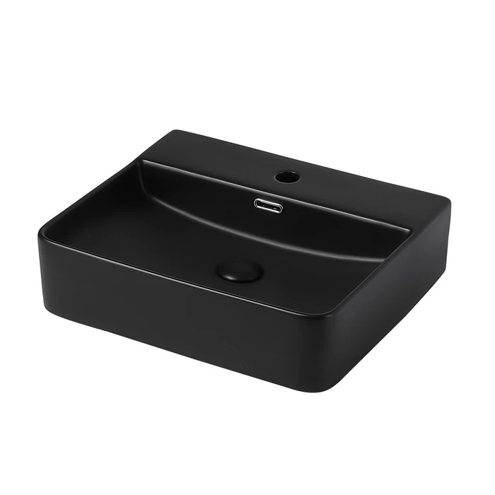Раковина накладная ABBER Rechteck AC2203MB черная матовая AC2203MB