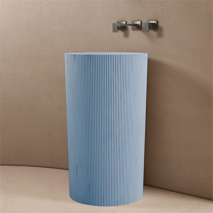 Раковина отдельностоящая ABBER Stein AS2501Blau голубая AS2501Blau - фото 74513