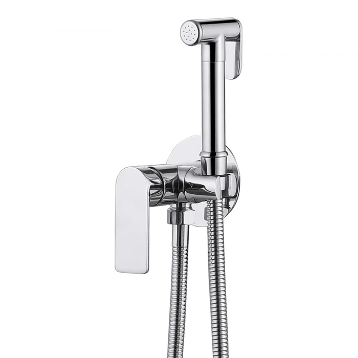 Смеситель ABBER Weiss Insel AF8025 с гигиеническим душем, хром AF8025