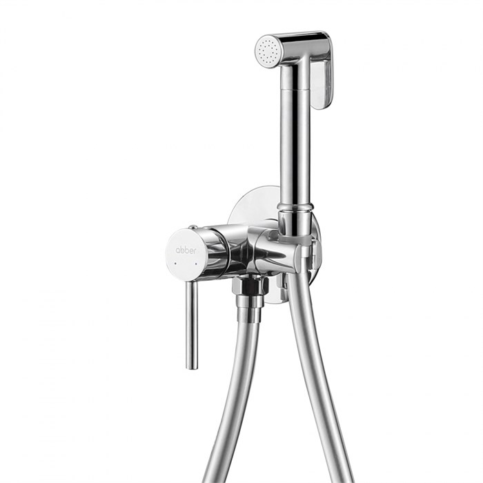 Смеситель ABBER Wasser Kreis AF8125 с гигиеническим душем, хром AF8125 - фото 74603