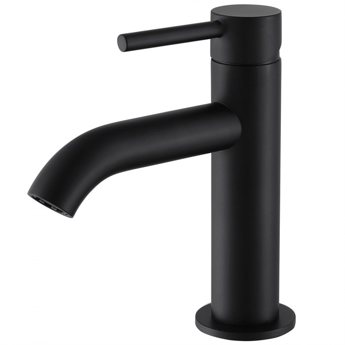 Смеситель ABBER Wasser Kreis AF8110B для раковины, черный матовый AF8110B - фото 74617