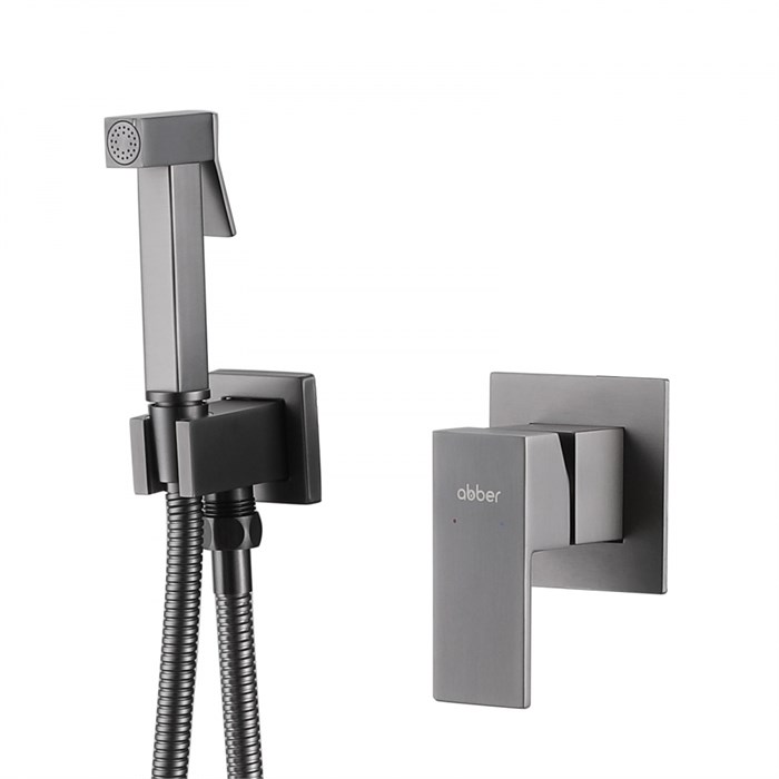 Смеситель ABBER Daheim AF8225NG с гигиеническим душем, никель AF8225NG - фото 74814