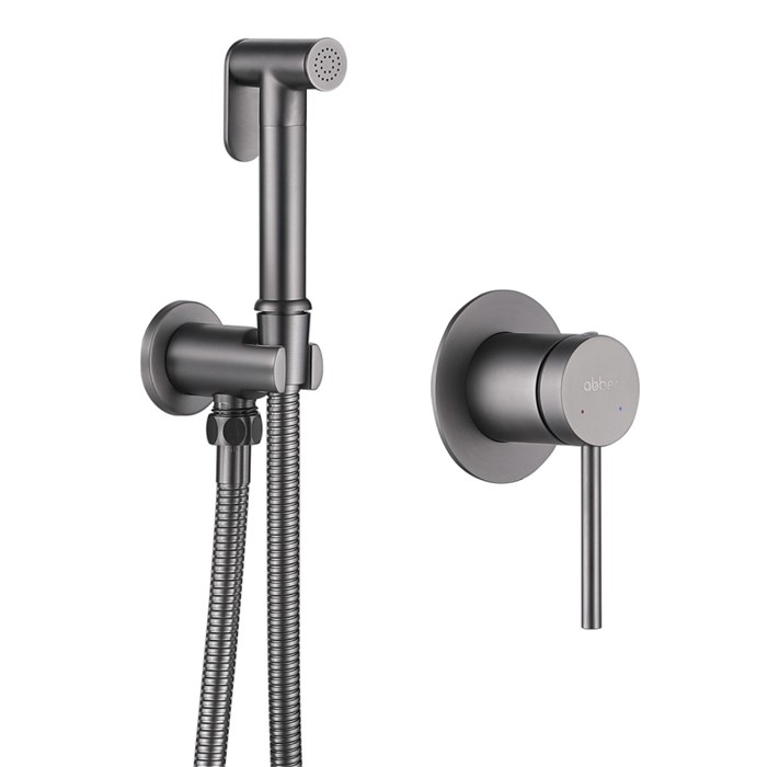Смеситель ABBER Emotion AF8825NG с гигиеническим душем, никель AF8825NG - фото 74866