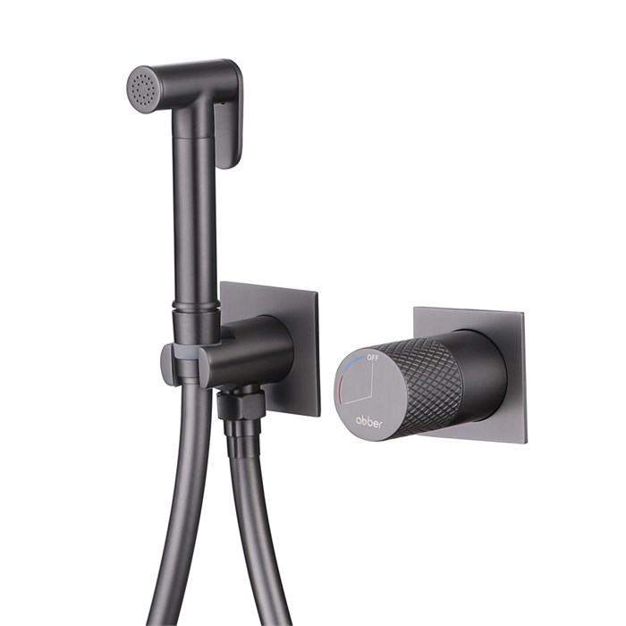 Смеситель ABBER Rund AF8725NG с гигиеническим душем, никель AF8725NG - фото 75046