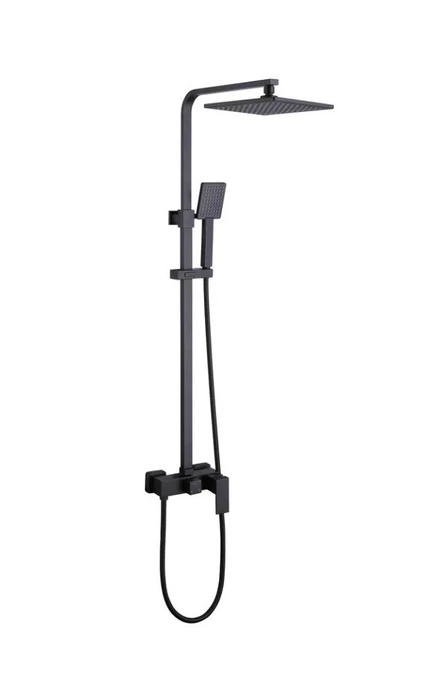 Душевая стойка ABBER Daheim AF8220BL без излива, черный матовый AF8220BL