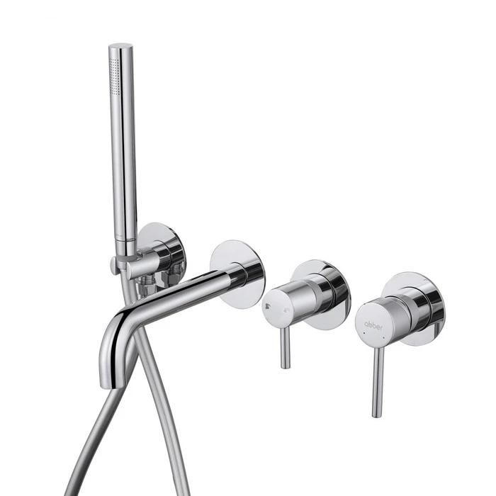 Смеситель ABBER Wasser Kreis AF8130 для ванны скрытого монтажа, хром AF8130