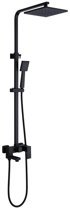 Душевая стойка ABBER Daheim AF8216BL с изливом, черный матовый AF8216BL