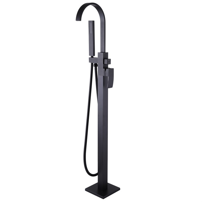 Смеситель ABBER Wasserfall AF8615B напольный, черный матовый AF8615B - фото 75537