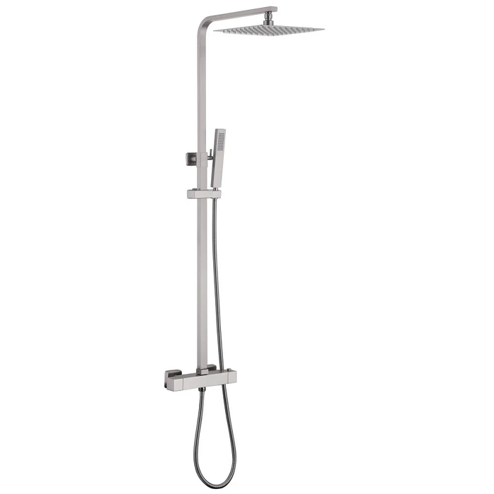 Душевая стойка ABBER Daheim AF8260SPL с термостатом без излива, сатин AF8260SPL