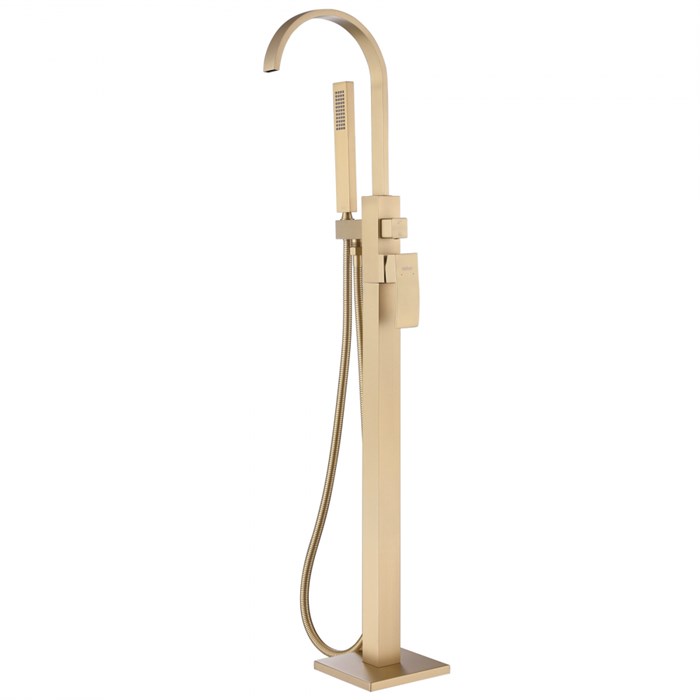 Смеситель ABBER Wasserfall AF8615G напольный, золото матовое AF8615G - фото 75801