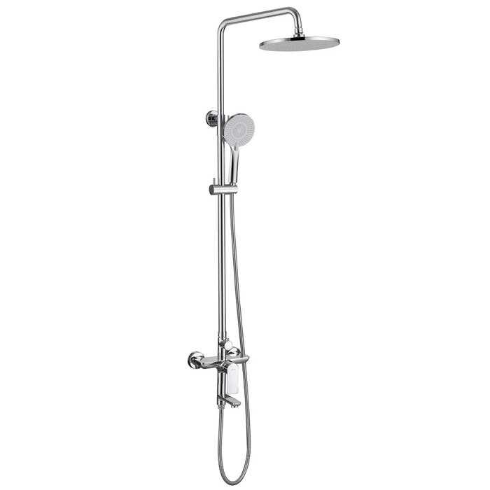 Душевая стойка ABBER Weiss Insel AF8016N с изливом, хром AF8016N