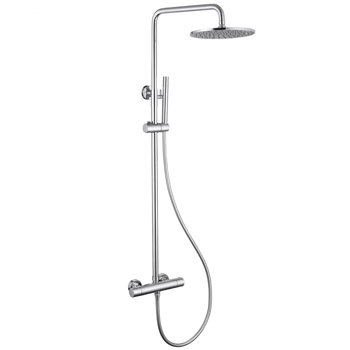 Душевая стойка ABBER Wasser Kreis AF8160L с термостатом без излива, хром AF8160L