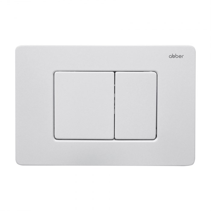 Кнопка смыва ABBER AC0120MW белая матовая AC0120MW - фото 76265