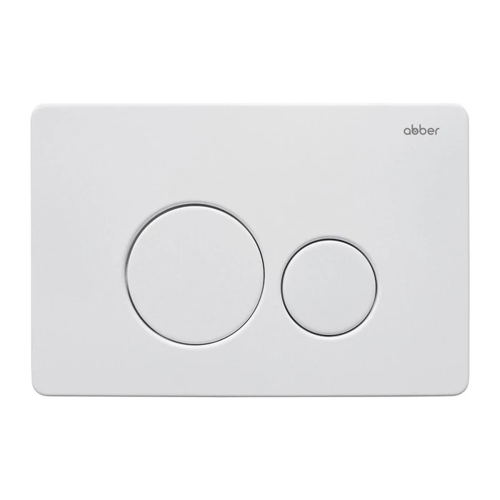 Кнопка смыва ABBER AC0121MW белая матовая AC0121MW