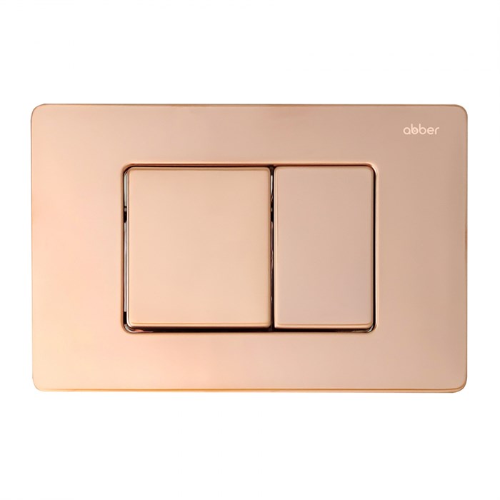 Кнопка смыва ABBER AC0120RG золото розовое AC0120RG - фото 76275