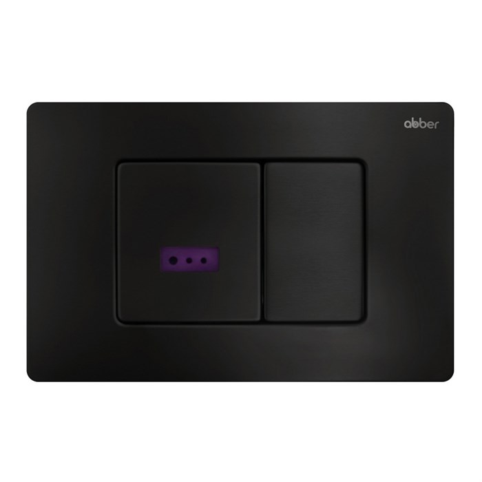 Кнопка смыва сенсорная ABBER AC0122SMB черная матовая AC0122SMB - фото 76379