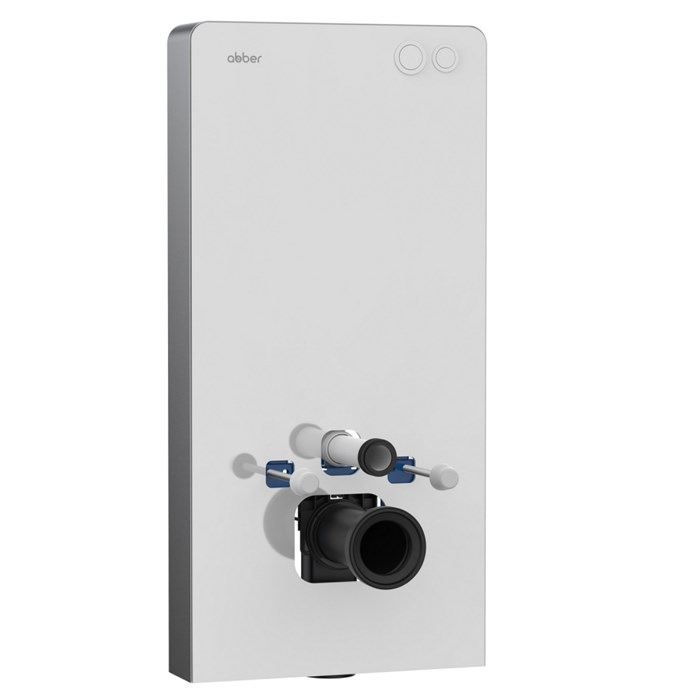 Инсталляционный модуль внешнего монтажа ABBER AC0107MW для подвесного унитаза, белый AC0107MW - фото 77149
