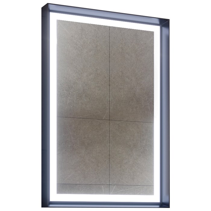 Зеркало ORKA Craft 60x90 c LED подсветкой, антрацит матовый 3000325 - фото 78186