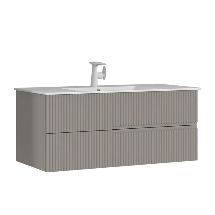 Тумба с раковиной ORKA Moonlight 120 подвесная, бежевый матовый 5001508