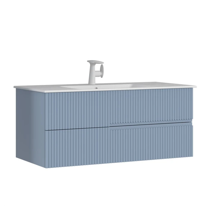 Тумба с раковиной ORKA Moonlight 120 подвесная, голубой матовый 5001507