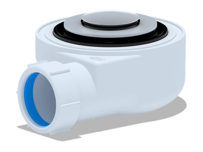Сифон для душевого поддона 1 1/2*50 h=55mm, хром, клик-клак, сетка, ANI PLAST E450CLS