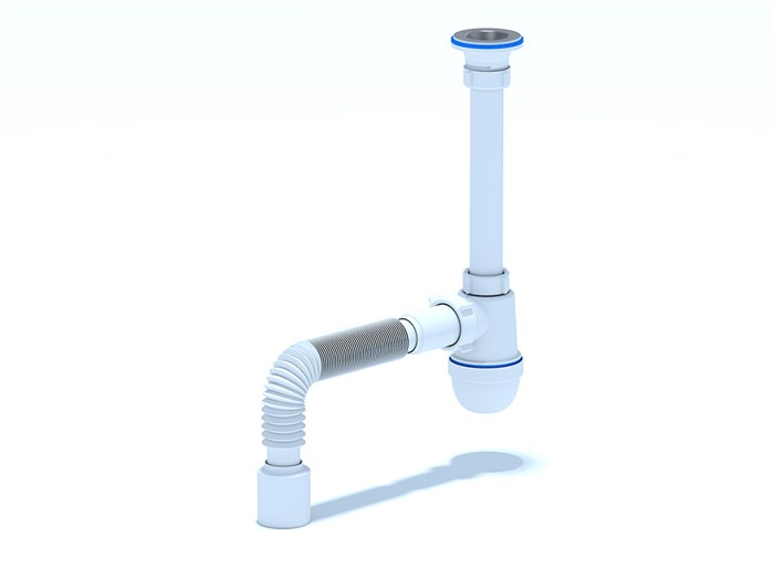 ANI Сифон  1 1/4"*40мм. c гибкой трубой 40*50, ANI PLAST C1010 - фото 79062