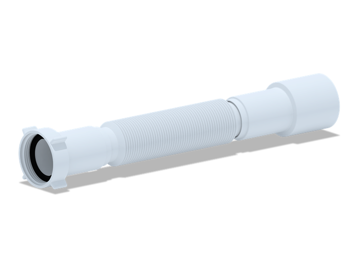 ANI PLAST Гибкая труба 1 1/2"*40/50мм. (длина мин-400мм., макс-800мм.), ANI PLAST K106 - фото 79072