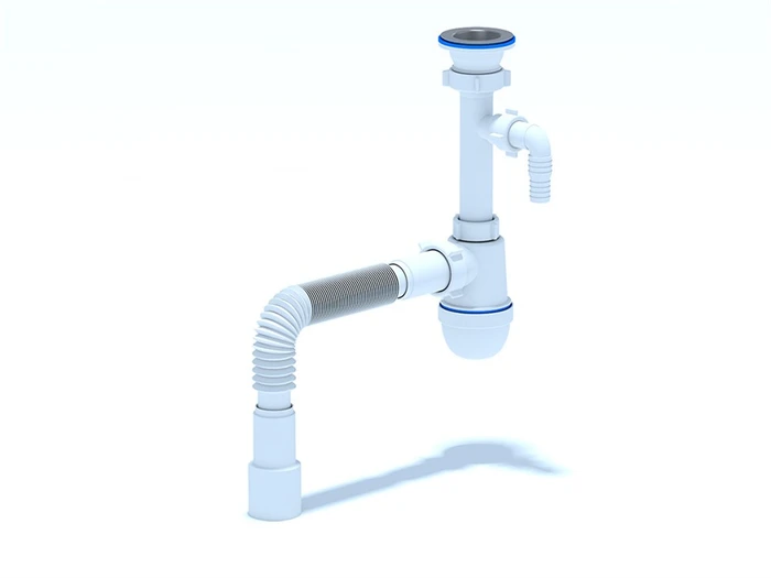 C0315 Сифон Ани 1 1/2"  40с отв. с/м с г/тр 40х40/50 C0315