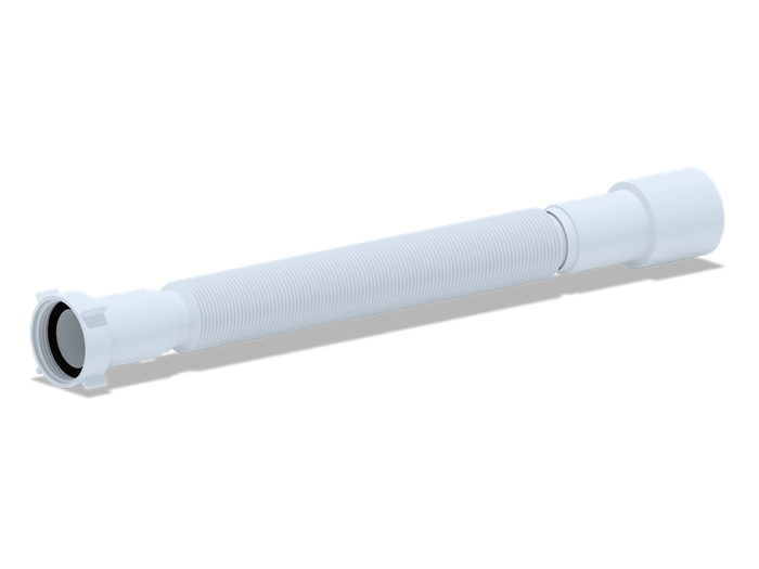 ANI PLAST Гибкая труба 1 1/2"*40/50мм. удлиненная (длина мин-800мм., макс-1500мм.), ANI PLAST K116 - фото 79158