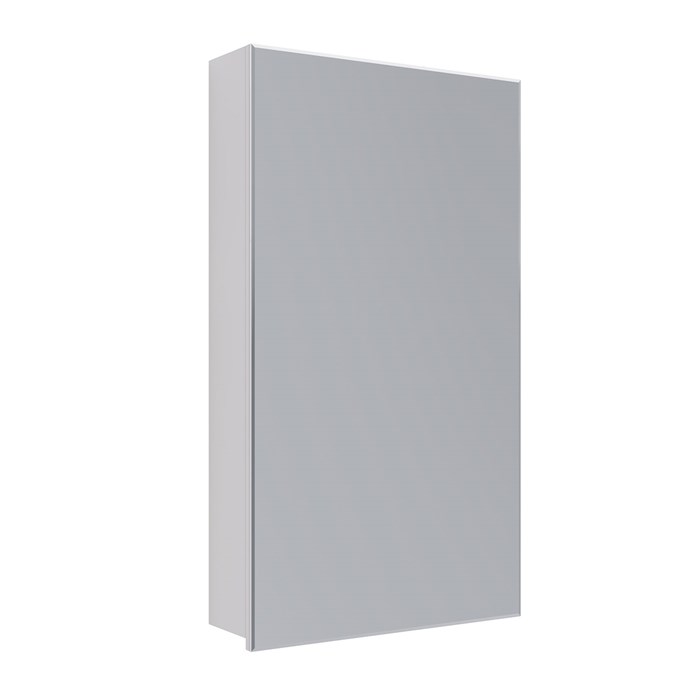 Шкаф зеркальный Lemark UNIVERSAL 45х80 см 1 дверный, петли слева, цвет корпуса: Белый глянец LM45ZS-U - фото 79597