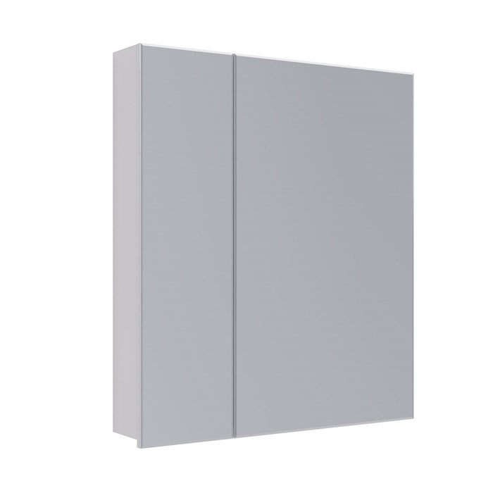 Шкаф зеркальный Lemark UNIVERSAL 70х80 см 2-х дверный, цвет корпуса: Белый глянец LM70ZS-U - фото 79957