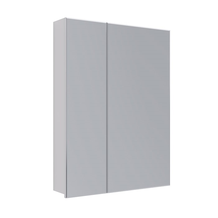 Шкаф зеркальный Lemark UNIVERSAL 60х80 см 2-х дверный, цвет корпуса: Белый глянец LM60ZS-U - фото 79963
