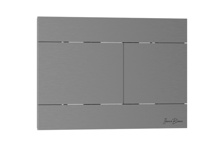Кнопка смыва IBERICA BLANCA INOX-R нержавеющая сталь, вороненая сталь (IB.B015.02) IB.B015.02 - фото 81943