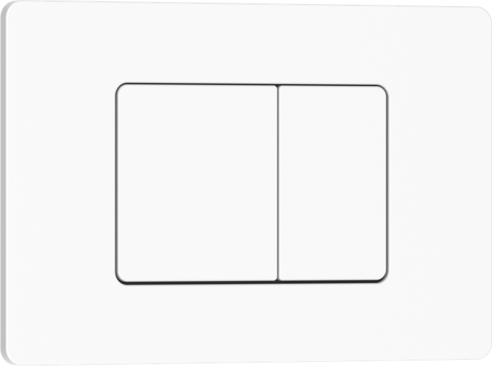 Кнопка смыва IBERICA BLANCA INOX-C нержавеющая сталь, белый матовый (IB.B011.001.000) IB.B011.001.000 - фото 82452